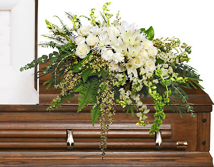 Garden Elegance Casket Spray